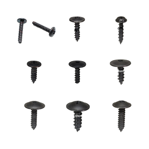 IJzer Staal Metrische autoschroeven Spatbord Motorbescherming Bumperbevestiging Speciale clips Zelftappende schroeven Fijne draad Zwarte oxideafwerking - Product Image 5