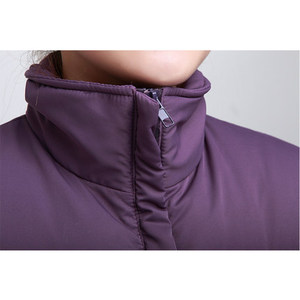 เสื้อโค้ทกันหนาวสำหรับผู้หญิง สีม่วง บุโพลีเอสเตอร์หนา ชุดยูนิฟอร์มโรงพยาบาล ชุดทำงาน - Product Image 3