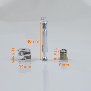 Conector de Plástico Tres en Uno para Cocina y Comedor, Tornillo, Rueda Excéntrica, Tuerca para Muebles, Herrajes para Muebles - Product Image 6
