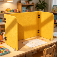Écran de bureau en feutre, cloison acoustique pour bureau, séparateur de poste de travail à fixer au bureau, 100% PET, OEM, vente en gros