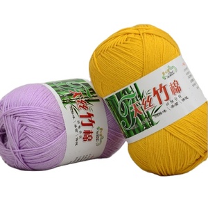 Siêu Mềm Tay Đan Pha Trộn Sợi Tre Sợi Bông Bán Buôn - Product Image 3