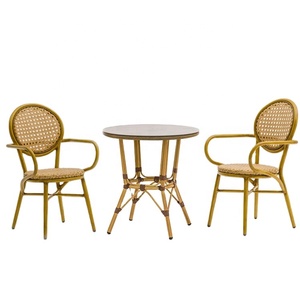 Bán Sỉ Ghế Mây Đan Liễu Gai Hiện Đại Đồ Nội Thất Ngoài Trời Dệt Bằng Nhựa PE Ghế Bành Ăn Trong Vườn Cho Khách Sạn <span class=keywords><strong>Cyber</strong></span> <span class=keywords><strong>Cafe</strong></span> - Product Image 1