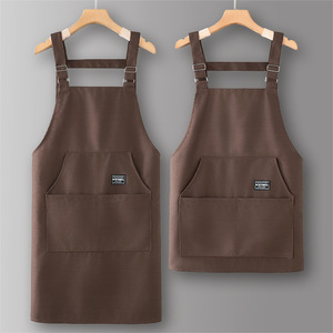 <span class=keywords><strong>Delantal</strong></span> de Lona Impermeable Reutilizable con Logotipo Personalizado para Hombres, Ropa de Trabajo para Cocina de Restaurante, con Cintura Ajustable y Múltiples Bolsillos - Product Image 2