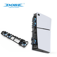Ventilateur de refroidissement pour console de jeu avec lumière LED pour PS5 Slim Disc Digital PlayStation 5 Slim Accessoires pour console