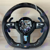 Volant sport en carbone à fond plat personnalisé avec LED pour F01 F10 F15 F20 F22 F30 F31 F32 F33 F34 F35 F36 F80 F90