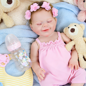 Poupées Reborn Kindure de 18 pouces, corps souple, grandes poupées pour filles, peau peinte en 3D, poupées Reborn réalistes comme des bébés, jouets - Product Image 3