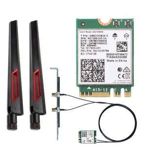 5374Mbps Intel AX210 WiFi 6E M.2 NGFF Wireless Card For BTBT 5.2 2.4G/5G/6Ghz WiFi Card 802.11AX WiFi 6 AX200NGW For Win10