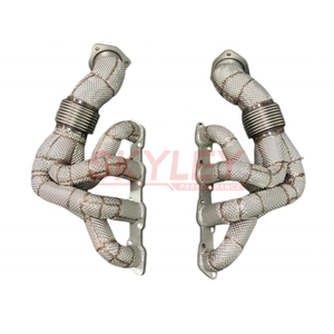 Collecteurs d'échappement à flux libre pour <span class=keywords><strong>Ferrari</strong></span> <span class=keywords><strong>F430</strong></span> Spider Coupé 4.3L V8 2005~2008 en acier inoxydable SS304, collecteur de performance à fixation par boulons - Product Image 4