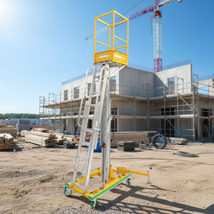 Plateforme Télescopique Manuelle <span class=keywords><strong>Tele</strong></span> SMart, Acier Inoxydable de Haute Qualité, <span class=keywords><strong>2m</strong></span> 5m, Mini Plateforme de Travail Aérien Mobile Autopropulsée Électrique - Product Image 3