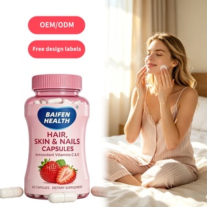 แคปซูลไบโอติน OEM/ODM สำหรับบำรุงผม <span class=keywords><strong>ผิว</strong></span> เล็บ ช่วยเร่งการเจริญเติบโตของเส้นผม <span class=keywords><strong>ผิว</strong></span>เปล่งปลั่ง เล็บแข็งแรง เพื่อความงาม - Product Image 1