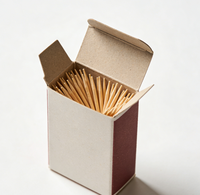 Eco-vriendelijke groothandel premium natuurlijke duurzame bamboe cocktail tandenstokers verpakking voor restaurants, catering, hotels en afhaalboxen