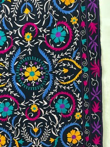 Handmade Uzbek Suzani <b>Bed</b> <b>Cover</b> Table Cloth Embroidered Bedspread Quilt Suzani Wall Hanging Decorative <b>Throws</b> B2B Bulk Supplier - Product Image 3