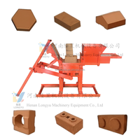 Machine à briques en terre cuite manuelle à emboîtement, très vendue, durable, non motorisée, sans cuisson, pour la fabrication de blocs