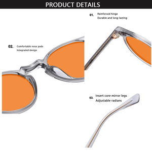 Occhiali Anti Luce Blu Unisex con Montatura <span class=keywords><strong>Nera</strong></span> in TR90 <span class=keywords><strong>e</strong></span> Lenti Gialle, Rosse <span class=keywords><strong>e</strong></span> Arancioni, Design Personalizzato con Logo, Vendita all'Ingrosso - Product Image 4