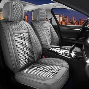 Adatto per <span class=keywords><strong>coprisedili</strong></span> <span class=keywords><strong>Honda</strong></span> <span class=keywords><strong>Civic</strong></span>, <span class=keywords><strong>coprisedili</strong></span> universali per tutte le stagioni, cuscini per sedili in pelle e seta di ghiaccio - Product Image 2