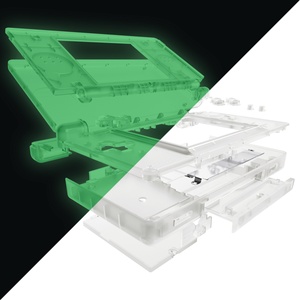 Kit de réparation complet avec design qui brille dans le noir pour la coque de remplacement NDSL avec boutons pour Nintendo DS Lite - Jeux rétro - Product Image 2