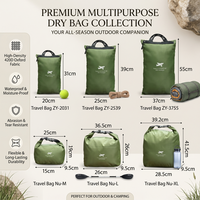 Sac de Rangement Pliable Portable Léger et Durable en Oxford 420D Imperméable avec Logo Personnalisé pour l'Escalade - Vente en Gros