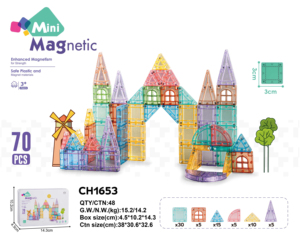 Boîte en fer de 3 cm, bandes magnétiques miniatures de voyage, 70 pièces, vente en gros d'usine, EN71/CE/CPC/ASTM - Product Image 1