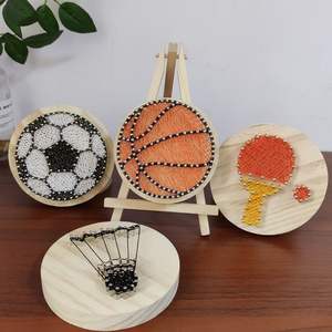 Kit de bricolage en bois <span class=keywords><strong>pour</strong></span> peinture filée, <span class=keywords><strong>pour</strong></span> enfants et étudiants, cours d'artisanat éducatif, cadeau de Saint-Valentin <span class=keywords><strong>pour</strong></span> la <span class=keywords><strong>maternelle</strong></span> - Product Image 3