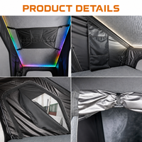 Tente de toit rigide 4x4 en aluminium avec support triangulaire en X pour camping sur le plateau de SUV ou camion tout-terrain