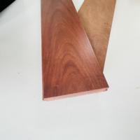 Plancher en bois dur solide d'acajou de Santos en bois de nature pour d'intérieur