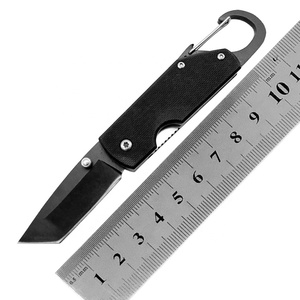 G10 Handvat Duurzaam Multifunctioneel Edc Drukknop Vouwmes Kleine Tactische Overlevingszakmes Karabijnhaak Flesopener - Product Image 6