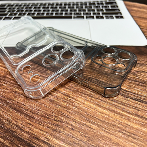 Tempat Kartu Foto TPU Transparan dengan Slot Kartu untuk iPhone 6 7 8 XS XR 11 12 13 14 15 16 17 Pro Max 16E - Product Image 6