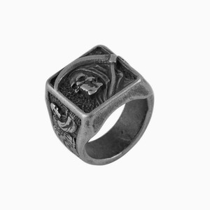 Death <b>Ring</b> Retro Scythe <b>Skull</b> Men's Jewelry SA1172 Fashion <b>Rings</b> Gift - Product Image 5