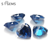 Offre Spéciale pierre verte de zircone cubique de forme de coeur de pierre de CZ pour des bijoux