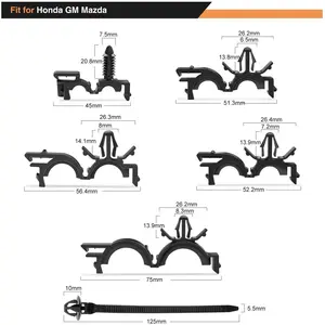 Manufacturer Clip Car Other Car Interior Accessories Assortment 6 Different Sizes Car Loom Wire Harness Routing Clips Kit