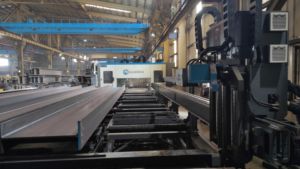 Type I Automated H Beam Product Processing Line 105Degree Wide Angle Double Mitre Steel Cutting Bandsaw - Product Image 5