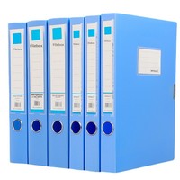 Boîte de classement en plastique PP A4, organiseur de documents durable, boîte de rangement avec emplacement pour étiquette, pour le bureau, l'école, la maison
