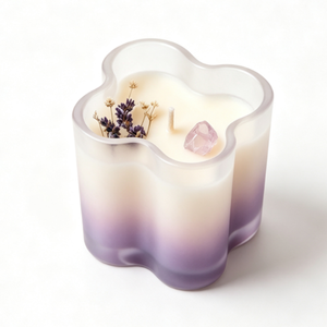 Bougie parfumée en cire de soja Relaxlines - Fabriquée à la main dans des pots en verre assortis, plusieurs tailles et couleurs - Product Image 5