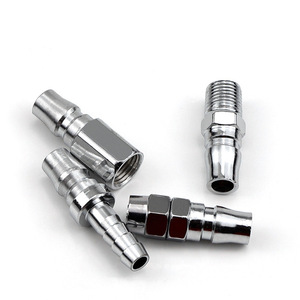 Connecteur pneumatique rapide de type C DDE Dade Pneumatics, 6 mm, 1/4 pouce, en acier inoxydable, raccord de tuyau de compresseur d'air - Product Image 4