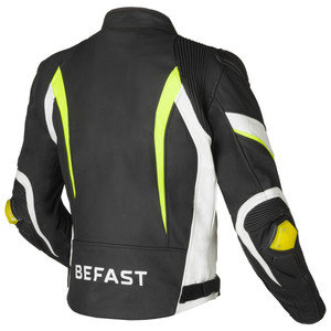 Befast Interlagos CE เสื้อแข่งรถจักรยานยนต์สีดำสีขาวสีเหลือง - Product Image 2