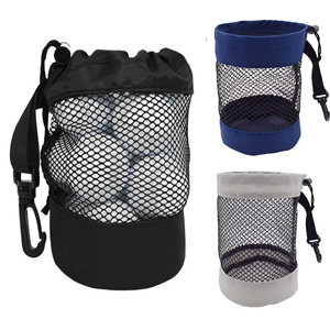Bolsa de Almacenamiento para Pelotas de Golf al por Mayor con Cierre de Cordón - Diseño de Bolsillo de Malla para una Fácil Organización, Disponible en Gris/Azul/Negro - Product Image 3
