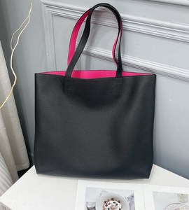 Bolso de cuero de vaca auténtico de doble cara para mujer, bolsa de mano con logotipo impreso personalizado, de diseñador de lujo, de calidad superior, novedad - Product Image 6