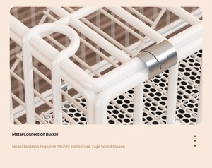 Jaula Plegable para Gatos de Tamaño Mediano, para Interiores y Exteriores, Duradera y Transpirable, Jaula de Cría para <span class=keywords><strong>Conejos</strong></span>, Jaula Comercial de Lujo para <span class=keywords><strong>Conejos</strong></span> - Product Image 6