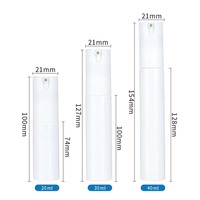 Vente en gros de 20ml 30ml 40ml Bouteille de lotion de couleur macaron vert rose Bouteilles de parfum vides Bouteille de pulvérisation d'eau en plastique à brume fine