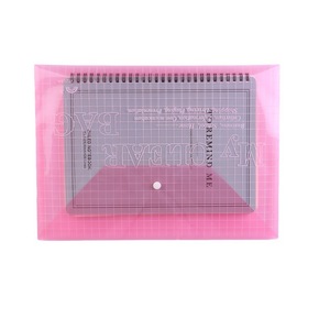 <span class=keywords><strong>A4</strong></span> PVC transparente botón a presión sobre fino impermeable escuela Oficina estudiante papel cuaderno organizador carpeta de archivos - Product Image 1