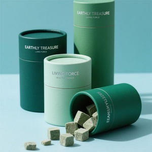Boîte en carton recyclable personnalisée pour emballage de thé en poudre biologique, capsules, pilules, comprimés, et glaces - Product Image 2