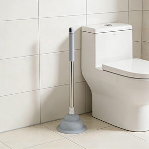 YISHUA, duradero, Flexible, desatascador de drenaje de <span class=keywords><strong>inodoro</strong></span>, TPR/Goma/Material de taza de acero inoxidable para inodoros de baño - Product Image 1