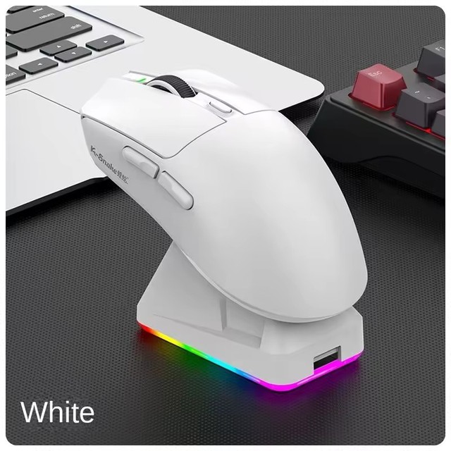 X11pro Lightweight PAW3311 Gaming Mouse with Wireless Tri-mode BT/Type-C/2.4G and Charging RGB Dock for PC/Mac