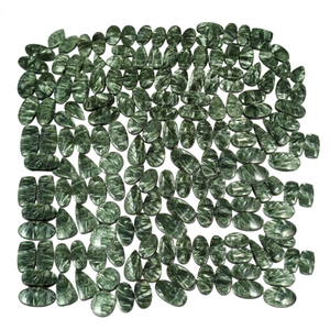 Venta al por mayor de par de serafinitas naturales con brillo místico, cabujón de gema natural pulido liso para joyería, sanación y cristal - Product Image 1