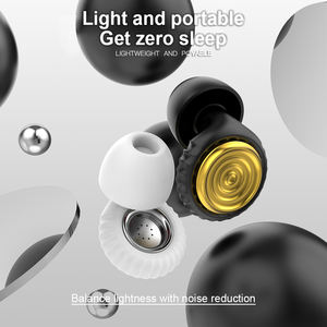 سدادات أذن للنوم من السيليكون أسود مقاوم للصوت فلتر للحد من الضوضاء للأذن سدادة أذن لينة قوقعة مجموعة سدادات أذن للنوم - Product Image 3