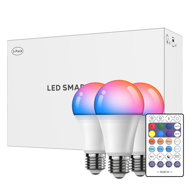 Tuya Smart WiFi ZigBee E27 A60 RGB Bulb Music Light E27 9W 12W SMART LED Lamp