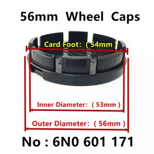 Tapas de Centro de Rueda de Coche de 55mm, 56mm, 65mm, 70mm, 76mm para VW Jetta MK5 <span class=keywords><strong>Golf</strong></span> Passat Estilo 3B7601171 - Product Image 3