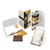 Boîte de chocolat vide de luxe personnalisée boîtes de biscuits en papier cadeau boîte d'emballage de barre de chocolats