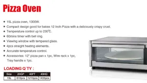 Four à pizza Offre Spéciale four de cuisson de 15L mini four électrique commercial de boulangerie de pain