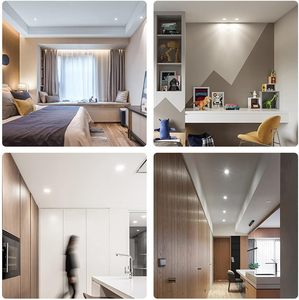 Plafonnier encastré LED SMD 5W en aluminium moderne, température de couleur réglable, écologique, facile à installer pour la maison et le bureau - Product Image 5